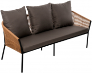 Диван трехместный плетеный с подушками Patio