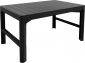 Стол пластиковый Keter Lyon rattan table пластик с имитацией плетения графит Фото 1