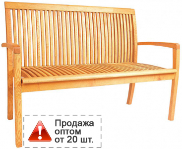 Скамейка деревянная ACACIA Verno массив робинии натуральный Фото 1