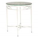 Столик стеклянный кофейный JANUS et Cie Amalfi сталь, стекло белый вермут, прозрачный Фото 4
