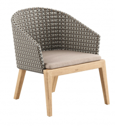 Лаунж-кресло плетеное с подушкой-thumbs-Фото1