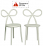 Комплект пластиковых стульев Qeeboo Ribbon Set 2 полипропилен белый Фото 2
