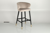 Кресло барное с обивкой Caris Hurk граб, металл, ткань Фото 8