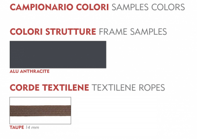 Стул металлический плетеный барный Grattoni Cannes сталь, роуп антрацит, тортора Фото 3