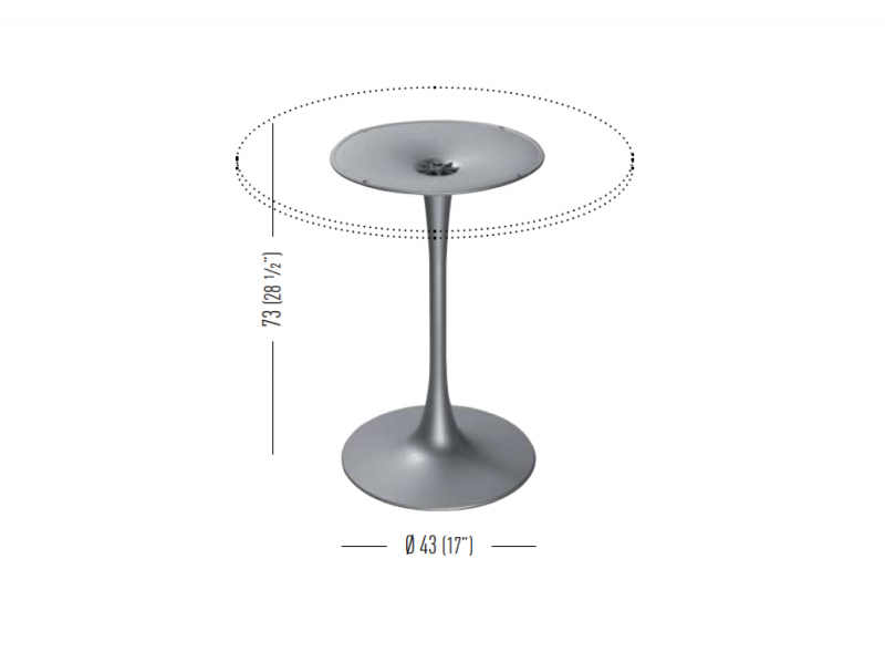 Подстолье металлическое Venus Round
