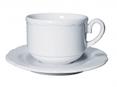 Чайная пара фарфоровая Ancap Vienna фарфор белый Фото 1