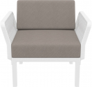 Кресло пластиковое с подушками Siesta Contract Portofino Lounge стеклопластик, полипропилен, полиэстер белый, светло-коричневый Фото 7