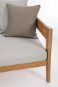Диван деревянный с подушками Garden Relax Kobo тик, олефин натуральный, бежевый Фото 8
