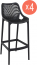Комплект пластиковых барных стульев Air Bar 75 Set 4