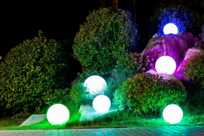 Шар пластиковый светящийся LED Minge полиэтилен белый Фото 15