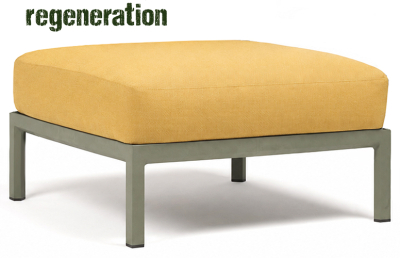 Пуф пластиковый с подушкой Nardi Maximo Pouf EXTRA_Studio стеклопластик, Sunbrella кактус, Sunlight Фото 1