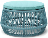 Пуф плетеный с подушкой SNOC Freedom алюминий, роуп, ткань Фото 1