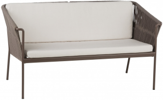 Диван двухместный плетеный с подушками-thumbs-Фото1