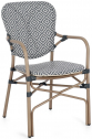 Кресло металлическое плетеное Garden Relax Cadeira алюминий, искусственный ротанг кастель Фото 1