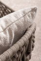 Лаунж-лежак плетеный с подушками Garden Relax Tamires тик, алюминий, роуп, олефин натуральный, букле, бежевый Фото 10