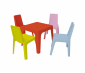 Стол пластиковый детский Resol Julieta table полипропилен красный Фото 6