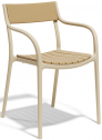 Кресло пластиковое Vondom Madison Slats полипропилен кремовый, верблюжий Фото 1