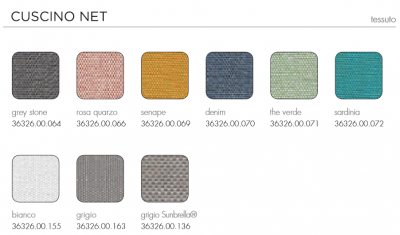 Комплект подушек для кресла Nardi Net Set 2 акрил серый Фото 3