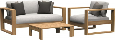 Диван двухместный с подушками JANUS et Cie Matisse Teak тик, акрил натуральный Фото 4
