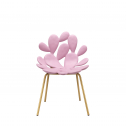 Комплект пластиковых стульев Qeeboo Filicudi Set 2 металл, полиэтилен латунь, розовый Фото 4