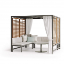 Шатер с лаунж-мебелью Atmosphera Alcova Lounge алюминий, тик, ткань Фото 6