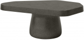 Столик кофейный каменный SNOC Glace M полистоун серый Фото 1