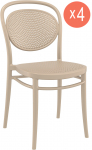 Комплект пластиковых стульев Marcel Set 4