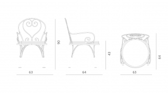 Кресло металлическое с подушкой-thumbs-Фото3