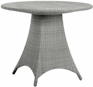 Стол плетеный обеденный JANUS et Cie Amari алюминий, искусственный ротанг дымчатый Фото 1