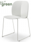 Стул пластиковый на полозьях Scab Design Mentha Go Green сталь, технополимер лен Фото 1