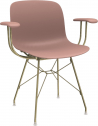 Кресло пластиковое Magis Troy сталь, полипропилен золотой, розовый Фото 1