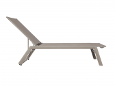 Шезлонг-лежак металлический DELTA Odessa текстилен, алюминий капучино Фото 3