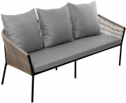 Диван трехместный плетеный с подушками Patio Диван трехместный плетеный с подушками Patio