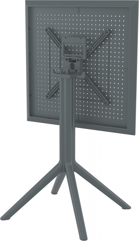 Стол пластиковый складной Sky Folding Table 60, темно-серый, 600х600х740 мм