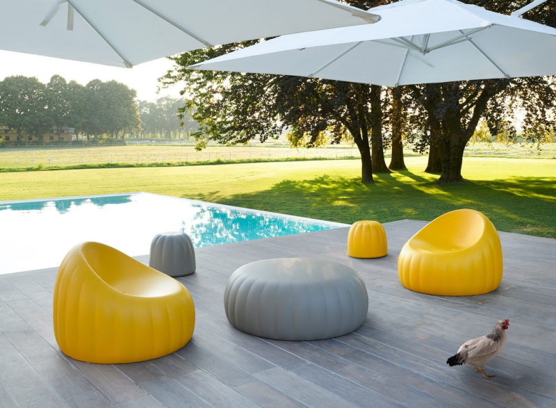 Кресло пластиковое мягкое Gelee Lounge Standard