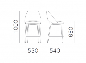 Стул полубарный с обивкой-thumbs-Фото3