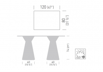 Стол ламинированный Roller Table