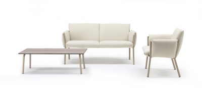 Столик кофейный ламинированный Scab Design Brezza сталь, компакт-ламинат HPL тортора, тортора шпатель Фото 7