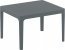 Столик пластиковый журнальный Siesta Contract Sky Side Table пластик темно-серый Фото 3