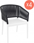 Комплект пластиковых кресел Portofino Set 4