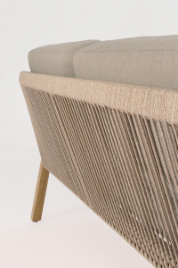 Комплект лаунж мебели Garden Relax Kalimera алюминий, роуп, олефин песочный Фото 14