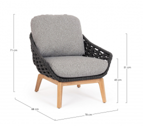 Лаунж-кресло плетеное с подушками-thumbs-Фото3