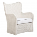 Кресло лаунж плетеное с подушками JANUS et Cie Butterfly II алюминий, искусственный ротанг, акрил пергаментный Фото 4