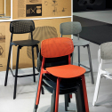 Стул полубарный пластиковый Kristalia Colander алюминий, полипропилен, стекловолокно Фото 5