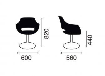 Кресло вращающееся c мягкой обивкой-thumbs-Фото3