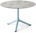 Столик ламинированный кофейный Scab Design Tripe сталь, компакт-ламинат HPL голубой, каменный Фото 1