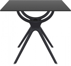 Стол пластиковый Air Table 80, черный, 800х800х740 мм