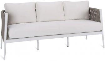 Диван трехместный плетеный с подушками-thumbs-Фото1