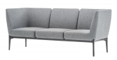 Диван трехместный PEDRALI Social сталь, алюминий, ткань Фото 1