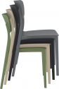 Стул пластиковый Siesta Contract Lucy стеклопластик темно-серый Фото 7